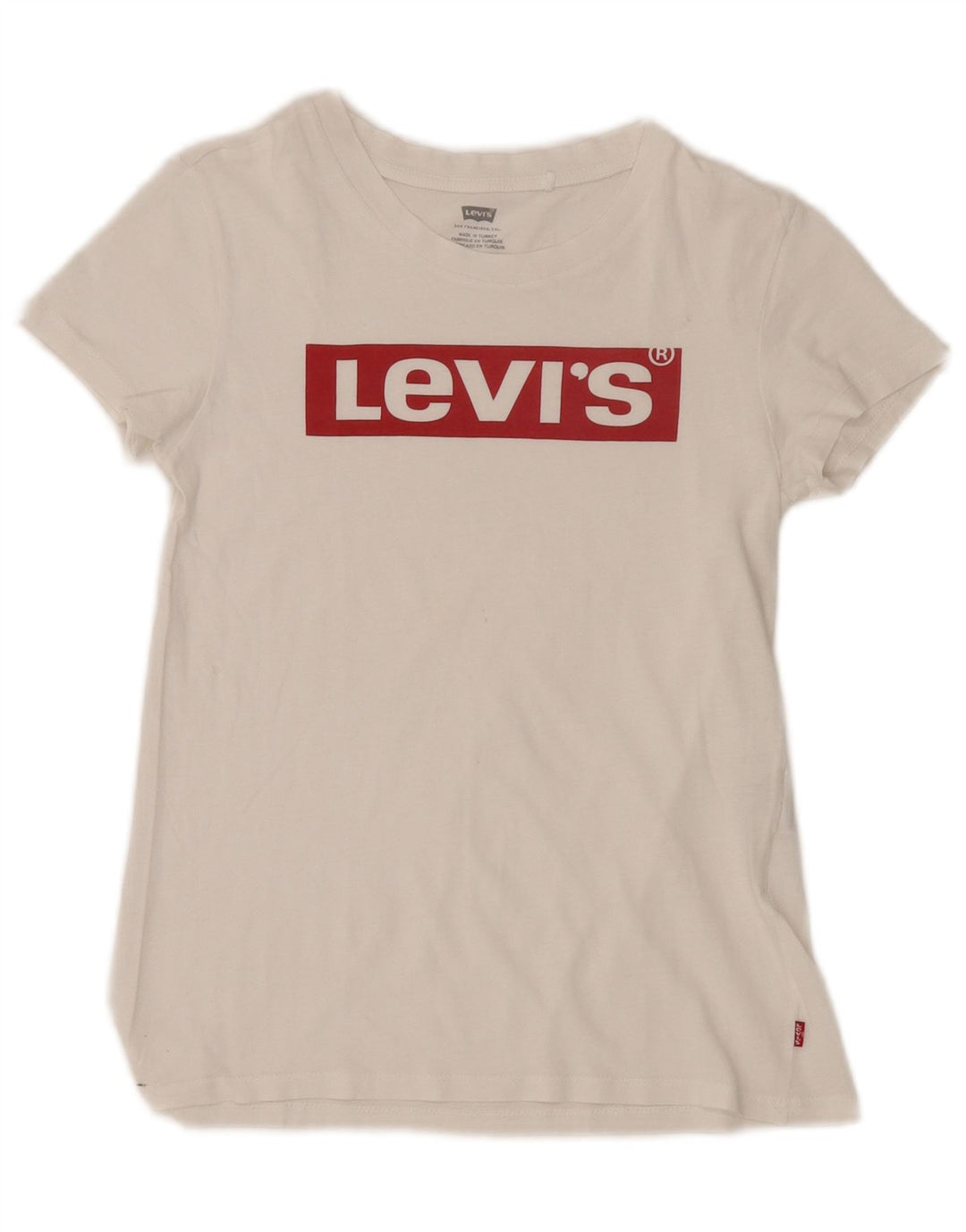 Tricou grafic Levi's pentru femei Top UK 2 2XS Alb