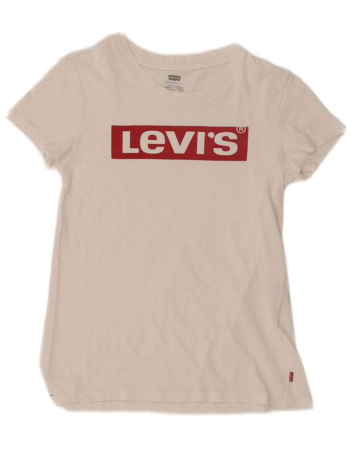 Tricou grafic Levi's pentru femei Top UK 2 2XS Alb