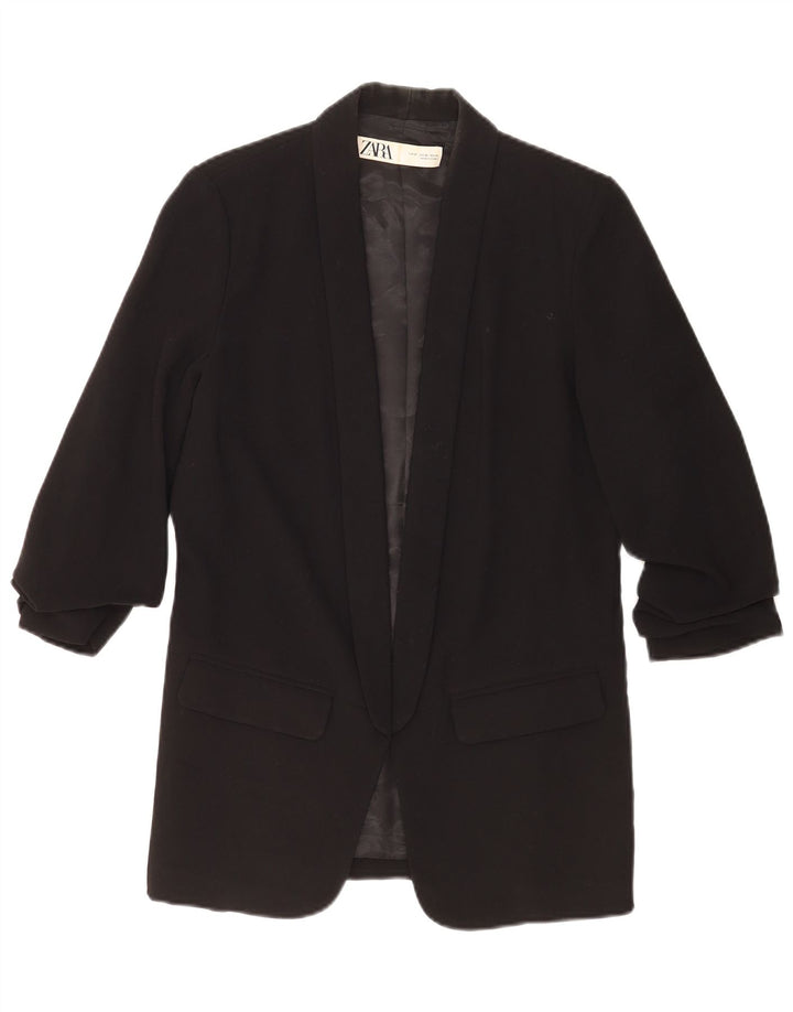 Blazer supradimensionat pentru femei Zara UK 6 XS Poliester negru