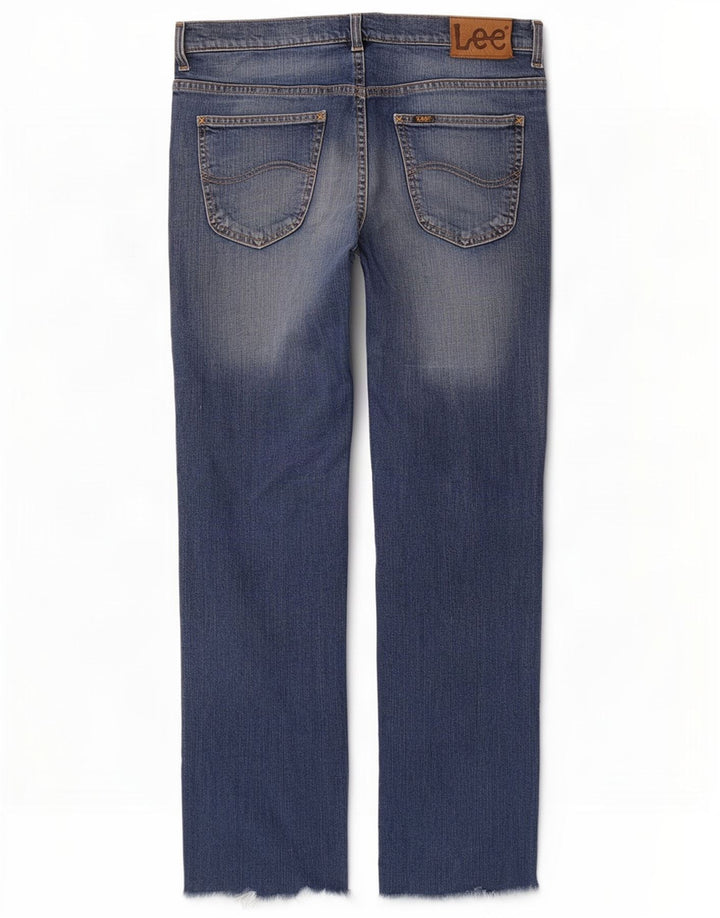 Blugi drepti Brooklyn pentru femei Lee W36 L30 bumbac albastru