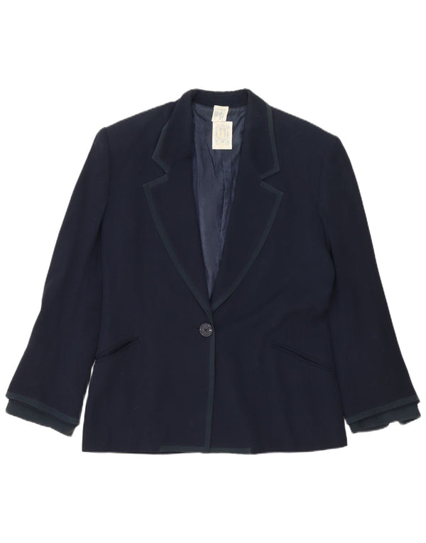 Sacou Ferre pentru femei cu 1 nasture, UK 16, mare, bleumarin