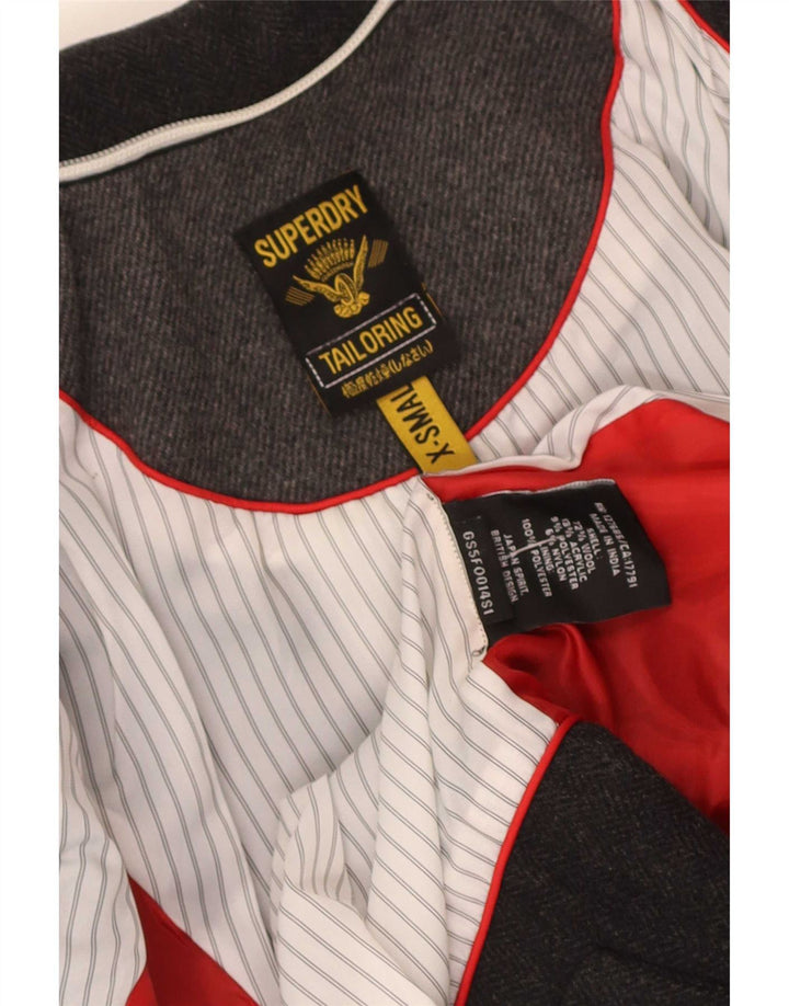 Jachetă Blazer pentru femei Superdry cu 2 nasturi UK 6 XS Lână gri