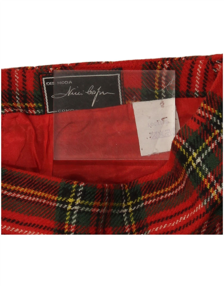 Fustă A-Line Vintage pentru femei W26 Small Red Check