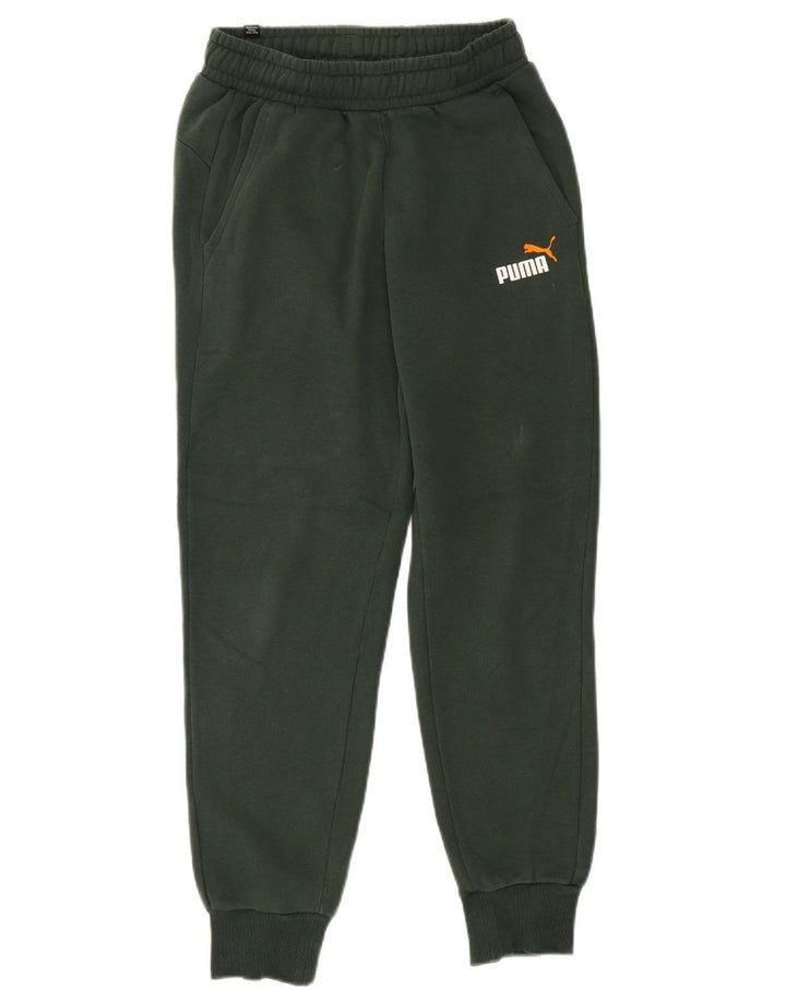 PUMA Mens Tracksuit Trousers Joggers Small  Green