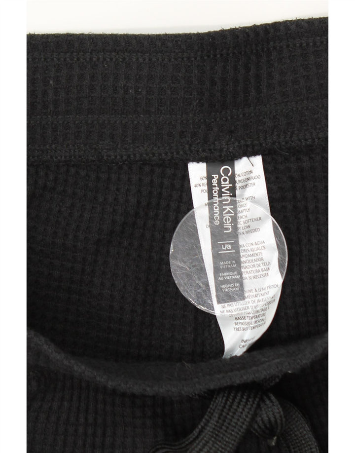 Pantaloni de trening Calvin Klein pentru femei UK 16, mare, negru, bumbac