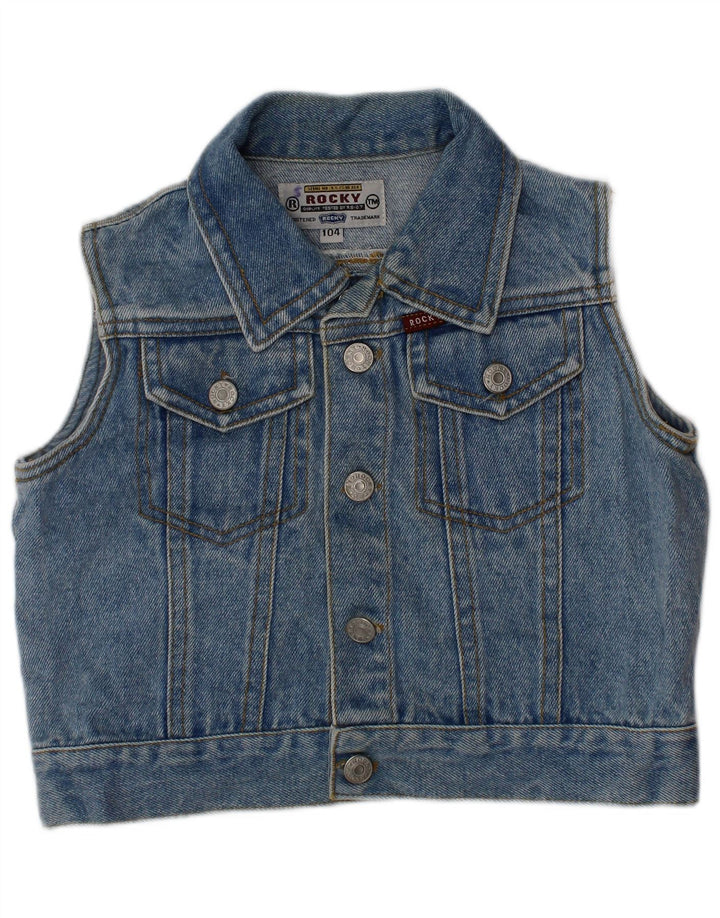 Gilet Băieți ROCKY Denim 3-4 Ani Bumbac Albastru