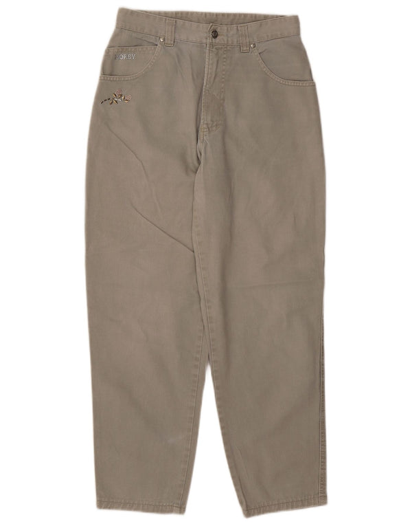 Blugi conici pentru femei Horsy cu talie înaltă L30 L27 bumbac gri