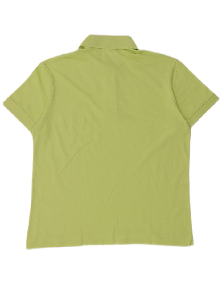 Tricou polo Lacoste pentru bărbați, mărimea 4, bumbac verde mediu
