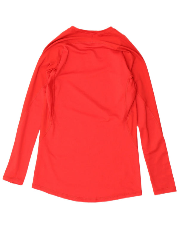 ADIDAS Climacool Top cu mânecă lungă pentru femei UK 12 Poliester roșu mediu