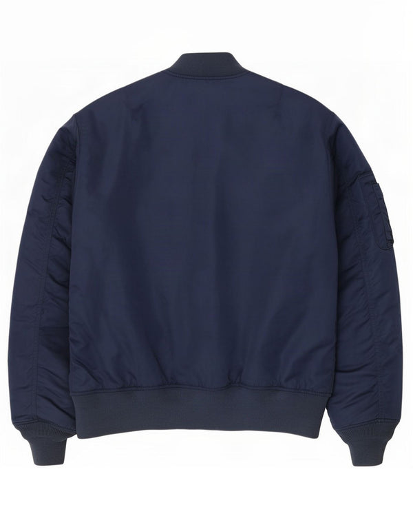 Bomber pentru bărbați Pull & Bear UK 38 Medium Bleumarin Colorblock