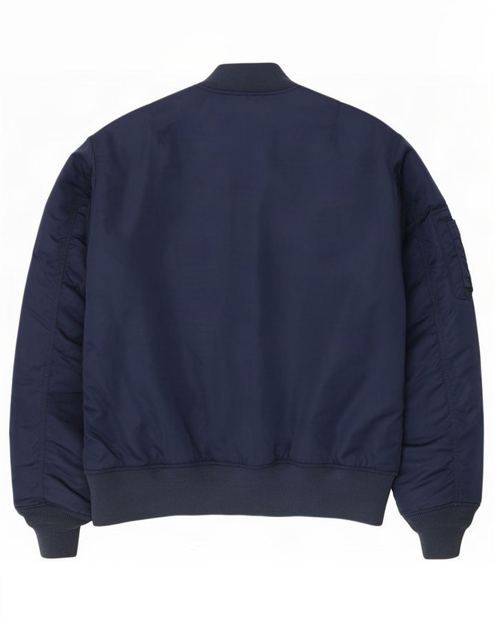 Bomber pentru bărbați Pull & Bear UK 38 Medium Bleumarin Colorblock