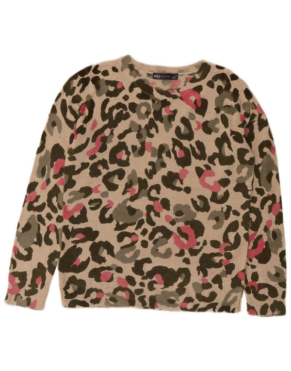 Pulover pentru femei Marks & Spencer, cu gât de barcă, UK 10 Mic Bej