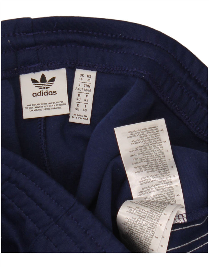 Pantaloni de trening Adidas pentru femei UK 14 Poliester mari bleumarin