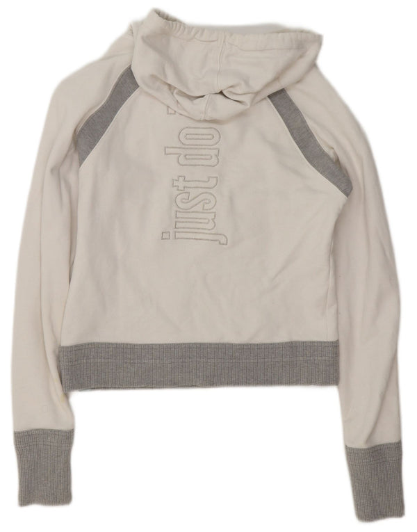 Jumper Nike Crop Graphic pentru femei, Marea Britanie 10/12 Medium, alb, color block