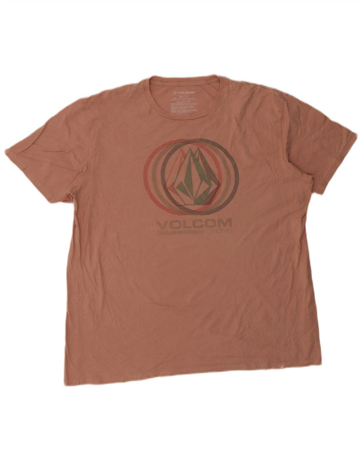 Tricou grafic pentru bărbați Volcom Top 2XL bumbac roz