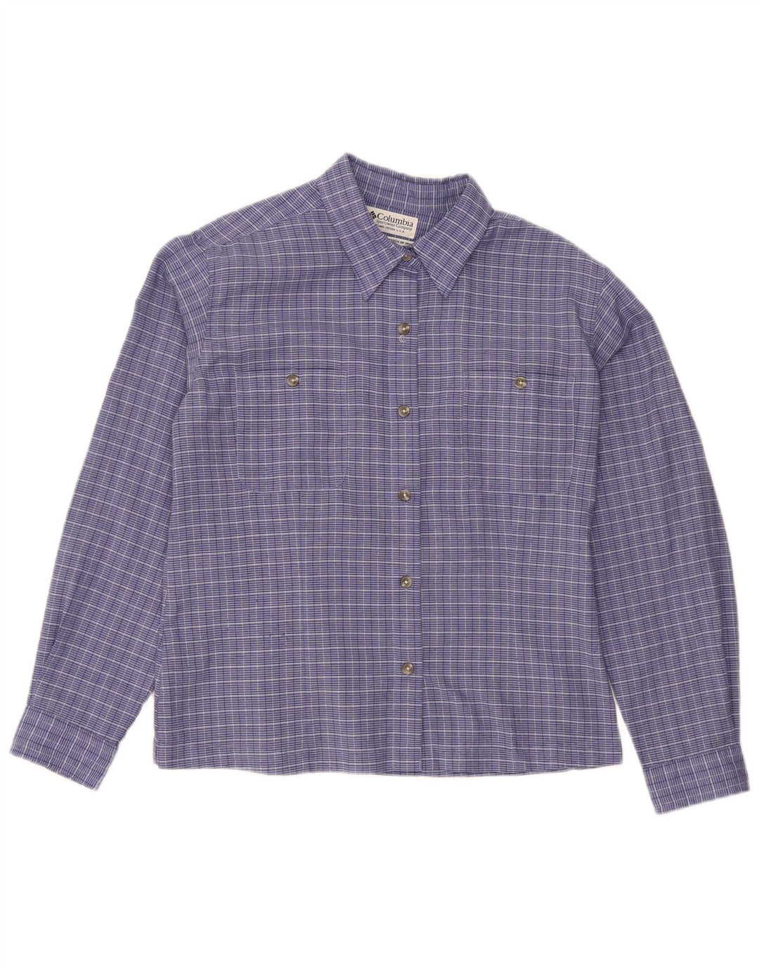 Cămașă Columbia pentru femei UK 14 Medium Blue Check Poliester