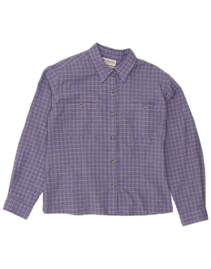 Cămașă Columbia pentru femei UK 14 Medium Blue Check Poliester