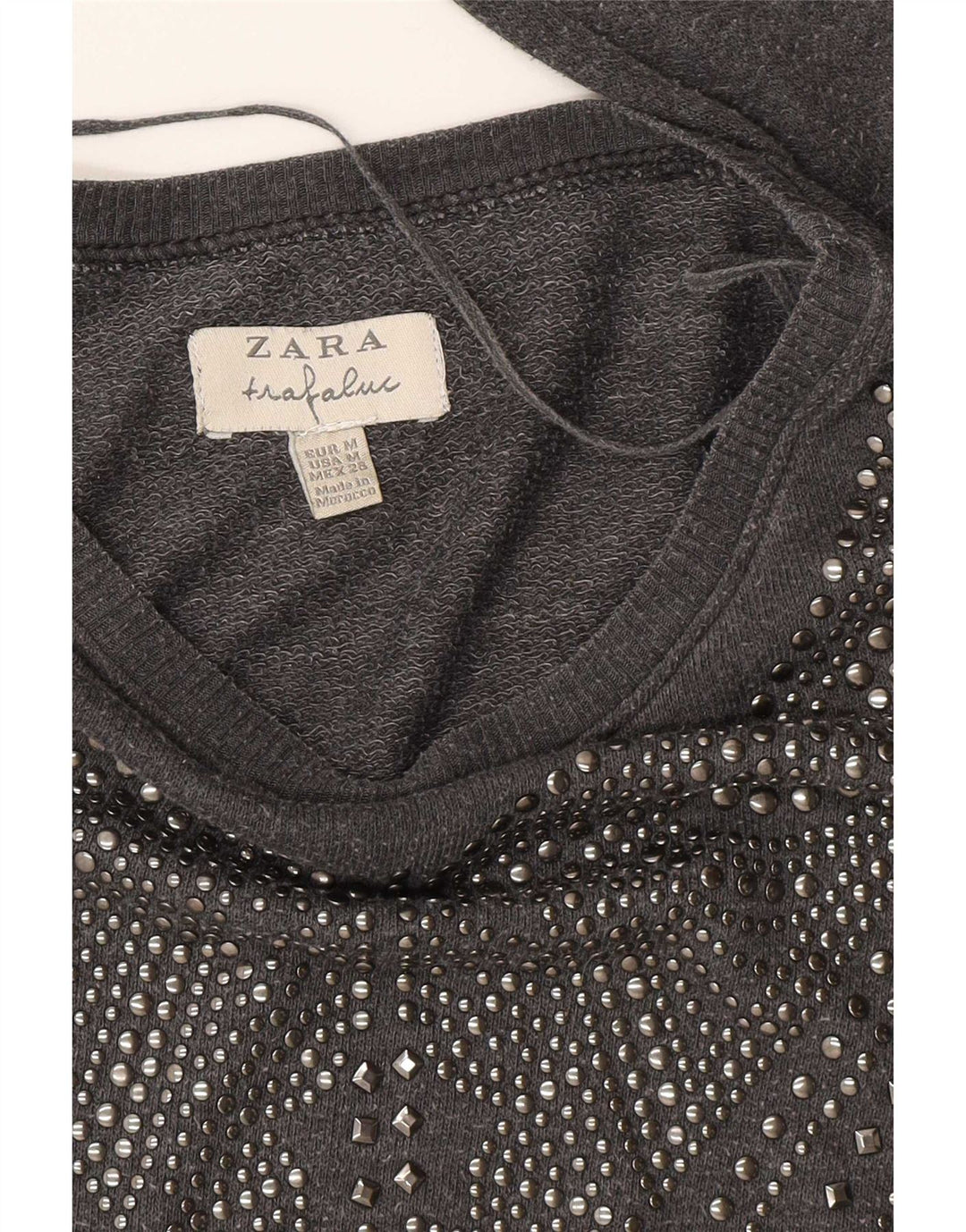 Pulover Trafaluc pentru femei Zara UK 14 Gri mediu