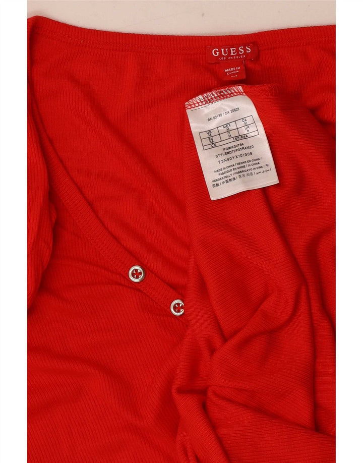 Tricou pentru femei Guess Top UK 8 Small Red Rayon