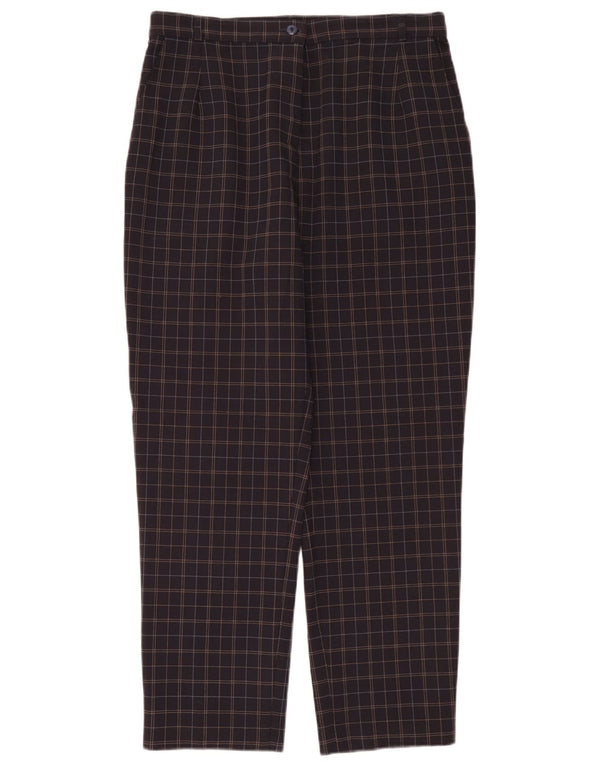 Pantaloni chino pentru femei Marks & Spencer UK 14 Large W32 L28 Bleumarin Check