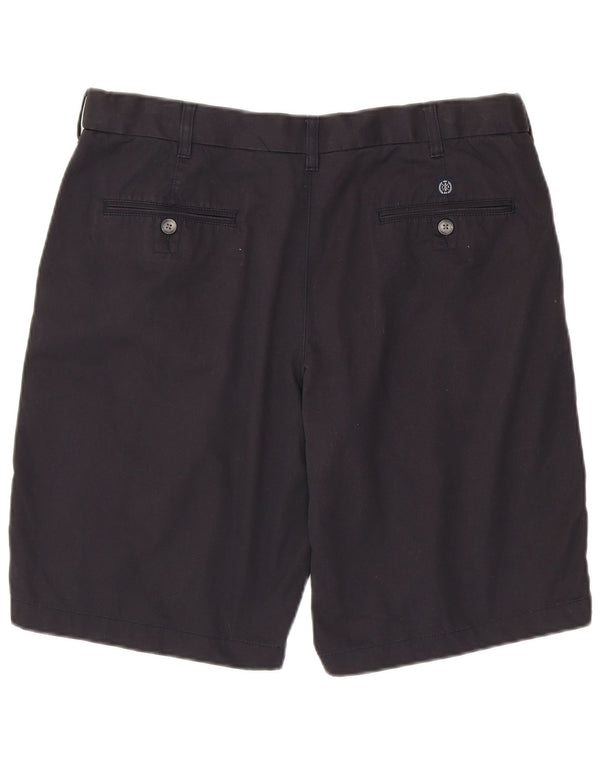 Marks & Spencer Mens Chino Shorts W36 Large Navy Blue Cotton