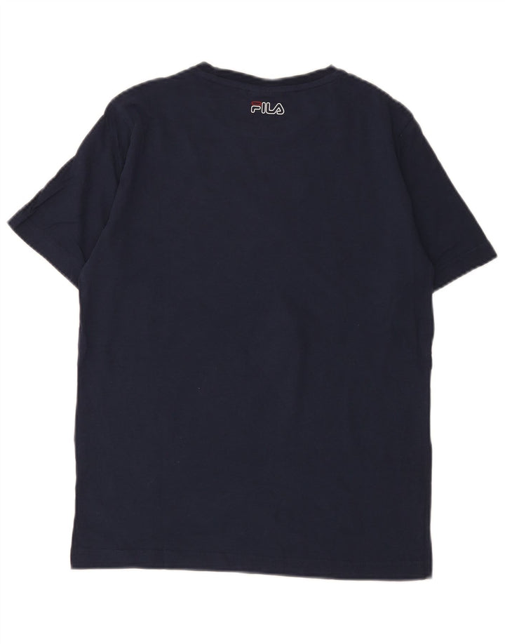 Tricou Grafic Fila Baieti Top 13-14 Ani Bleumarin