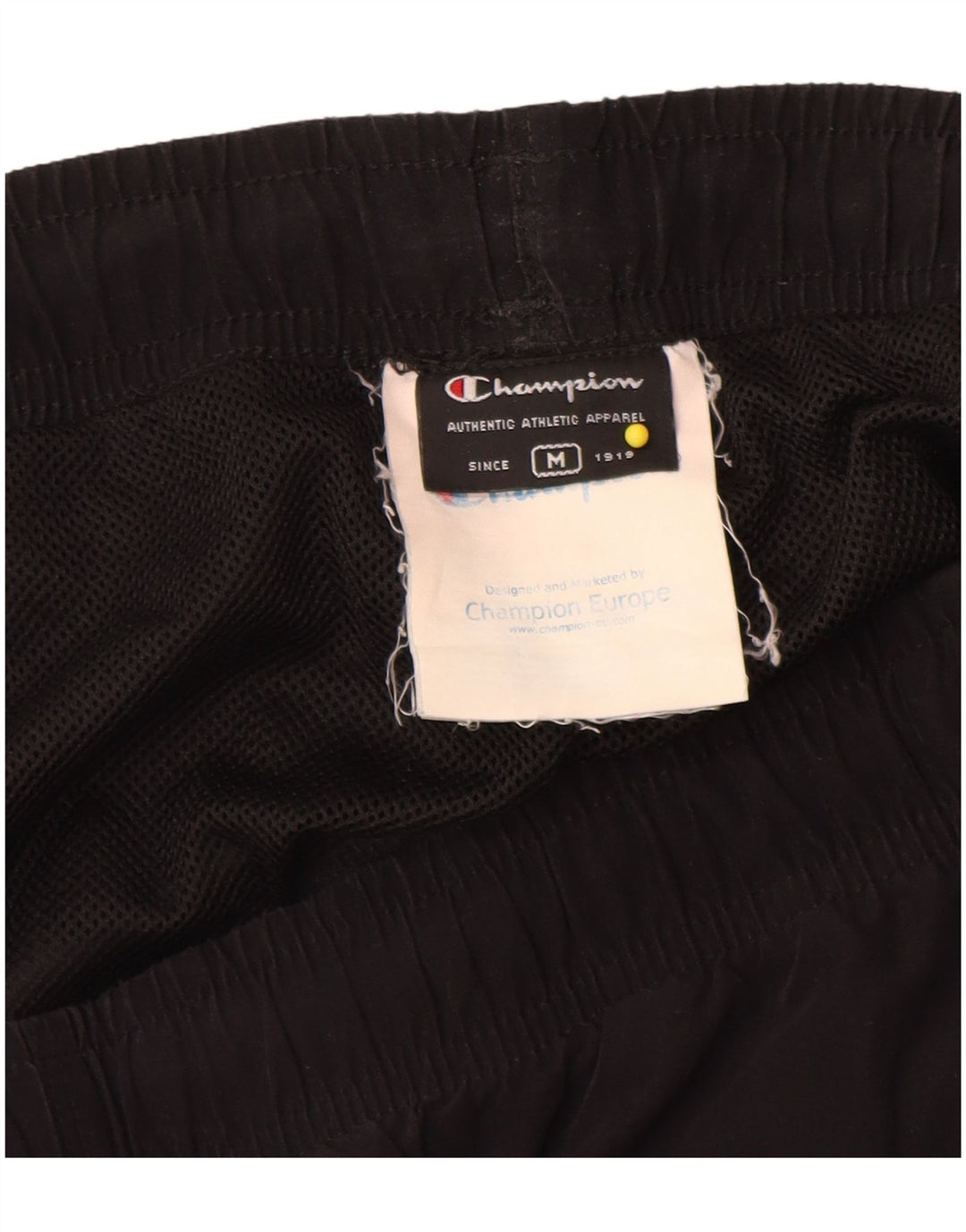 Pantaloni de trening Champion pentru bărbați, poliester mediu negru