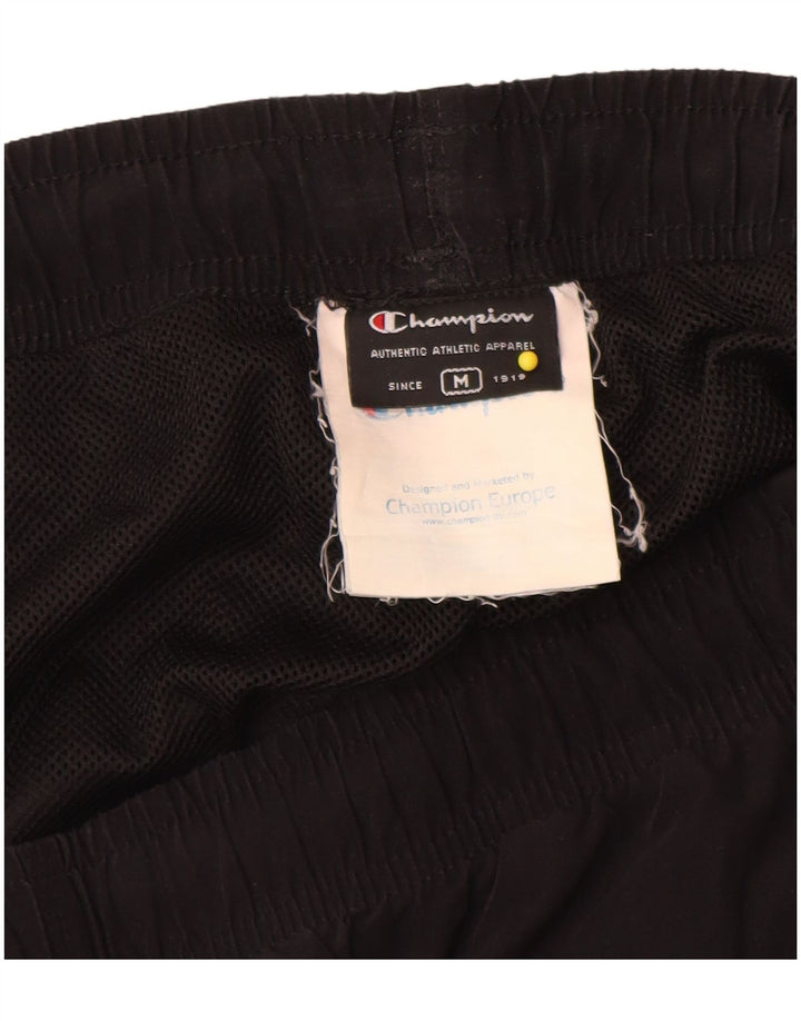 Pantaloni de trening Champion pentru bărbați, poliester mediu negru