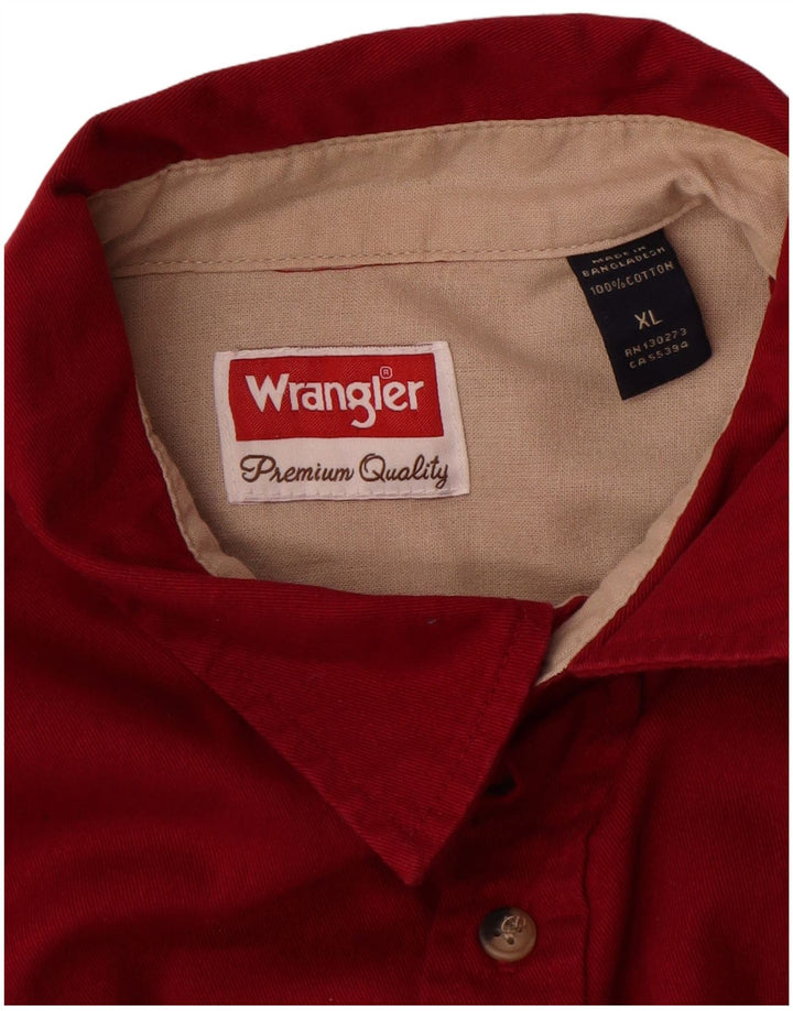 Cămașă pentru bărbați Wrangler XL bumbac roșu