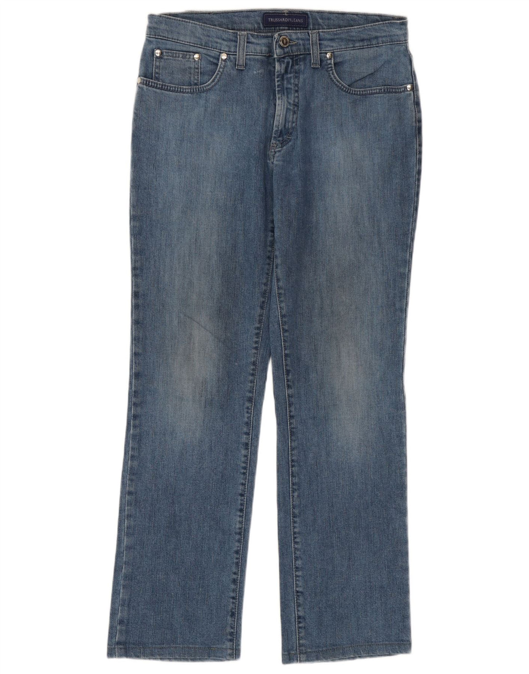 Blugi drepti pentru femei Trussardi W29 L29 Bumbac albastru