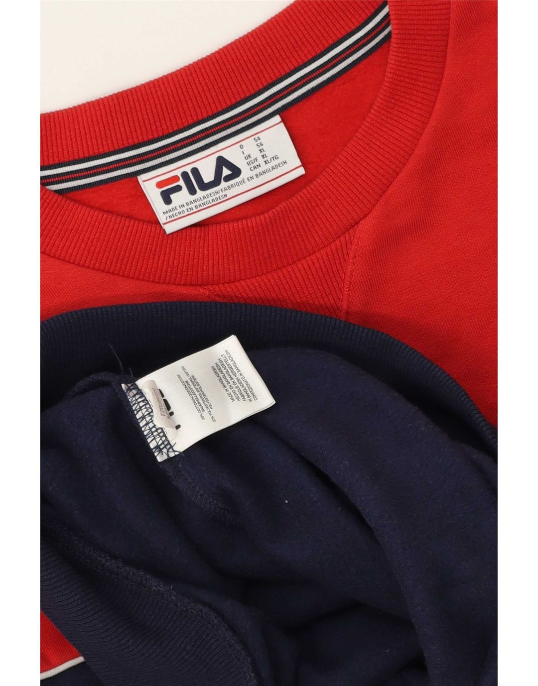 Pulover Fila pentru bărbați, XL, roșu, bumbac color bloc