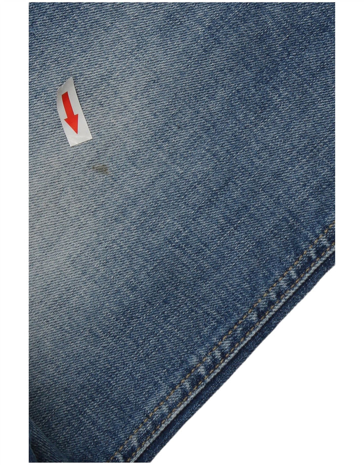 Jack & Jones Blugi Distressed drepte pentru bărbați W32 L32 Bumbac albastru