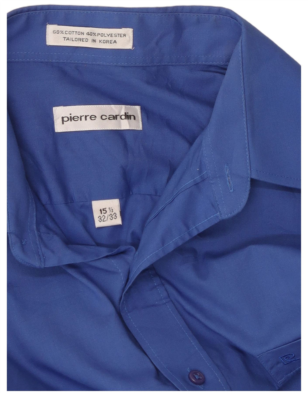 Cămașă pentru bărbați PIERRE CARDIN Mărimea 15 1/2 Bumbac albastru mediu