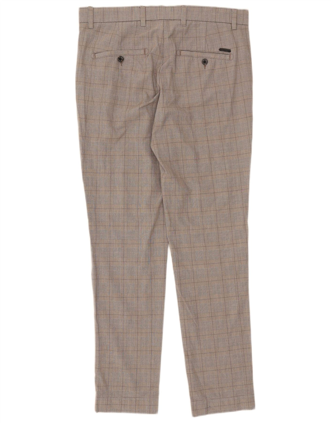Pantaloni de costum slim pentru bărbați Jack & Jones L33 L32 gri check