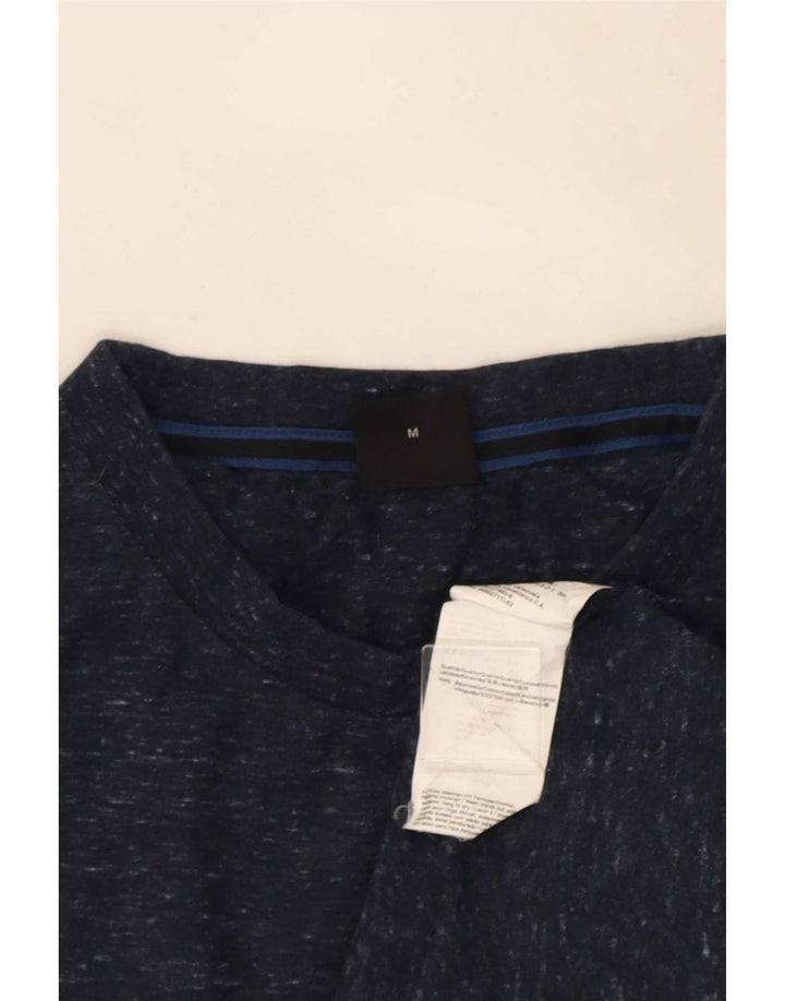Tricou pentru bărbați Hugo Boss Top mediu din bumbac pete albastru bleumarin