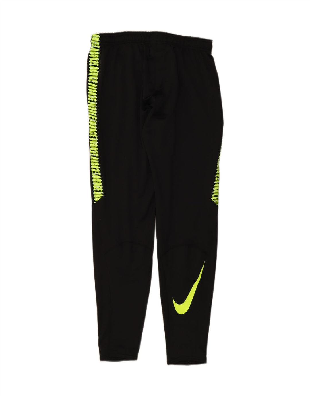 NIKE Womens Graphic Tracksuit Trousers UK 10 Small Black Polyester