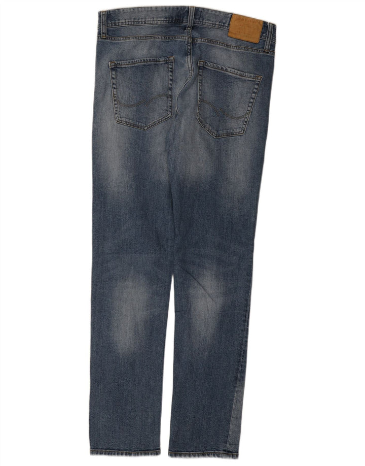 Blugi slim pentru bărbați Jack & Jones W32 L32 albastru