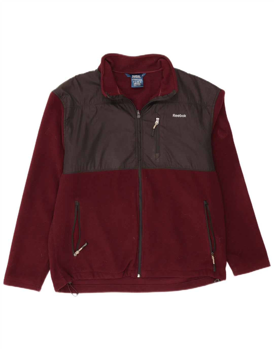 Jachetă din lână pentru bărbați REEBOK UK 42 XL Bordeaux Poliester color bloc