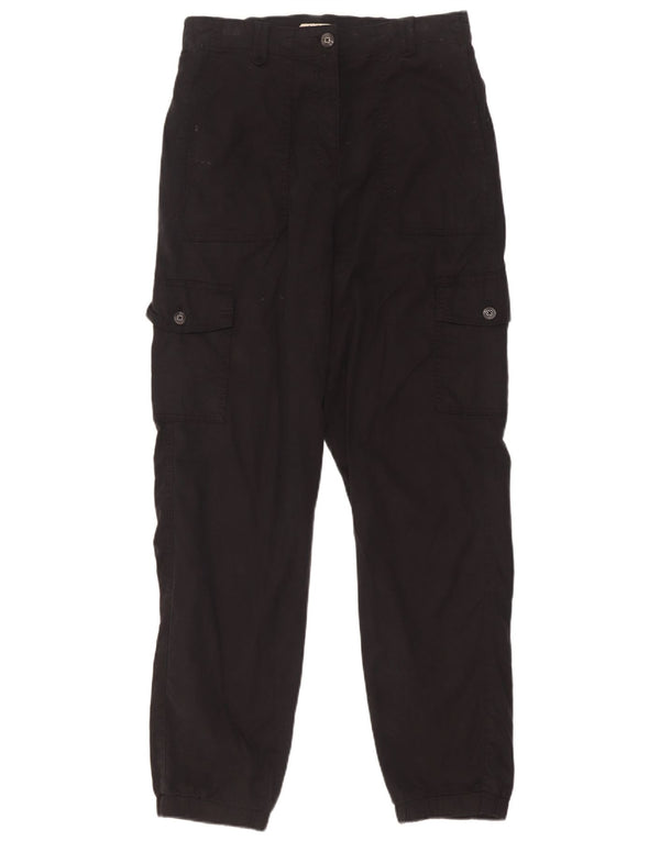 Marks & Spencer Joggers pentru femei Pantaloni cargo UK 10 Small W28 L30 Negru