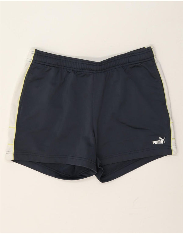 Pantaloni scurti sport Puma pentru femei UK 16, mari, bleumarin, color block