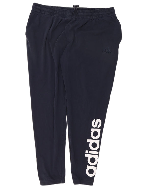 Pantaloni de trening cu grafică Adidas pentru bărbați Pantaloni de jogging 2XL bumbac bleumarin