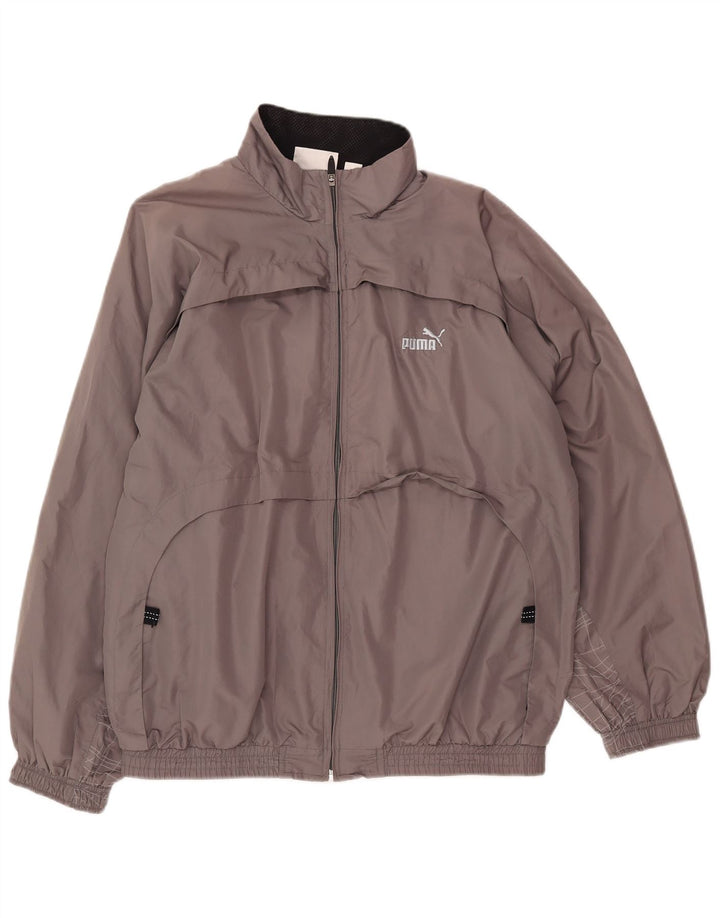 Jachetă bomber pentru bărbați Puma UK 38, gri mediu, poliester color bloc
