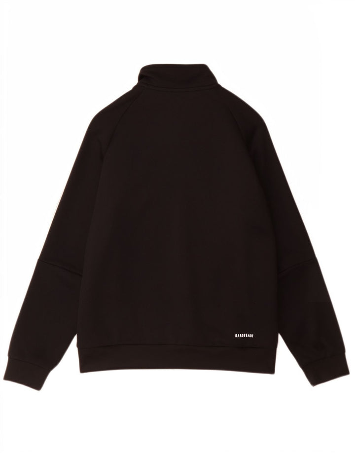 Jachetă de trening pentru băieți Adidas 9-10 ani poliester negru