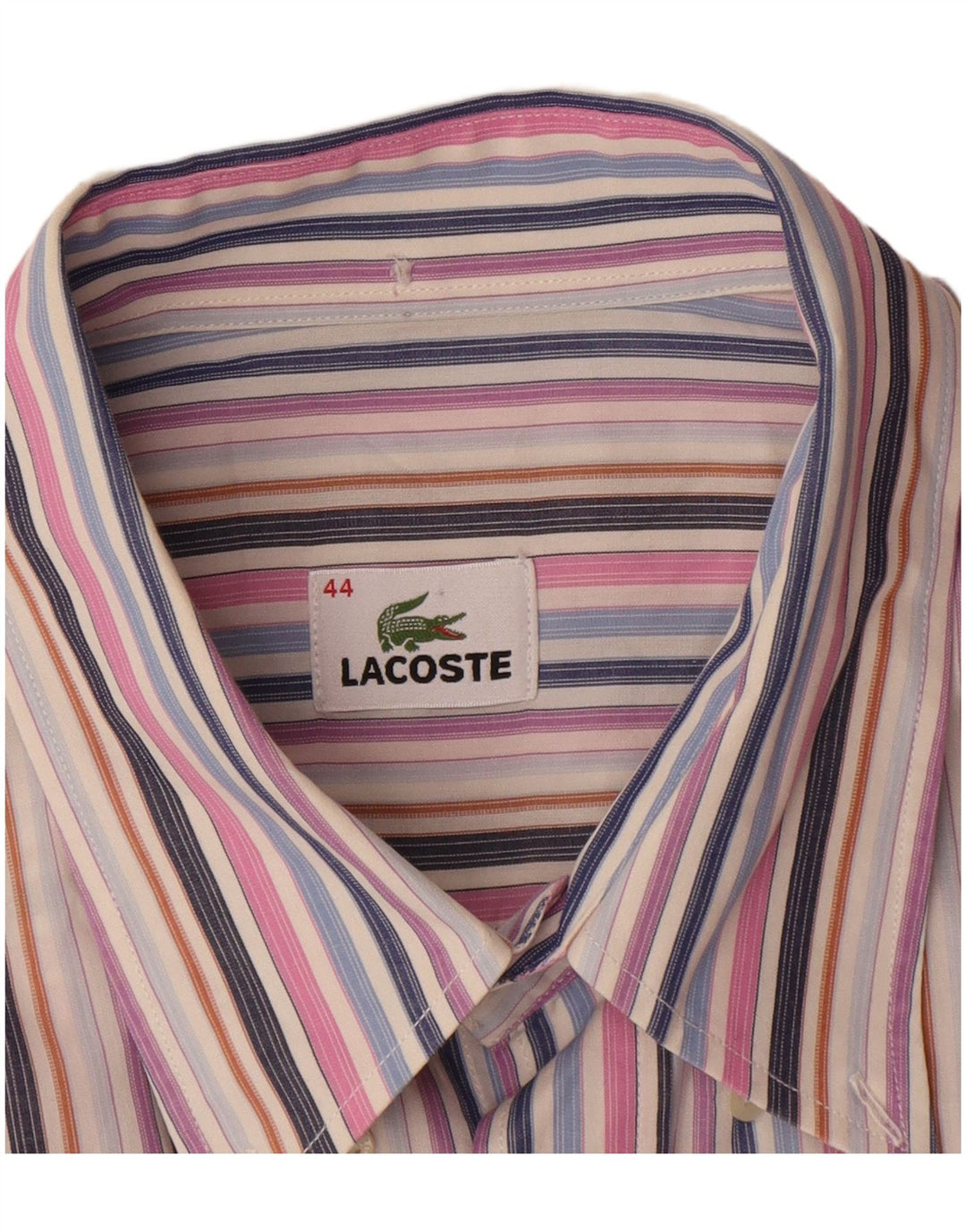 Cămașă pentru bărbați LACOSTE Mărimea 44 XL Bumbac cu dungi multicolore