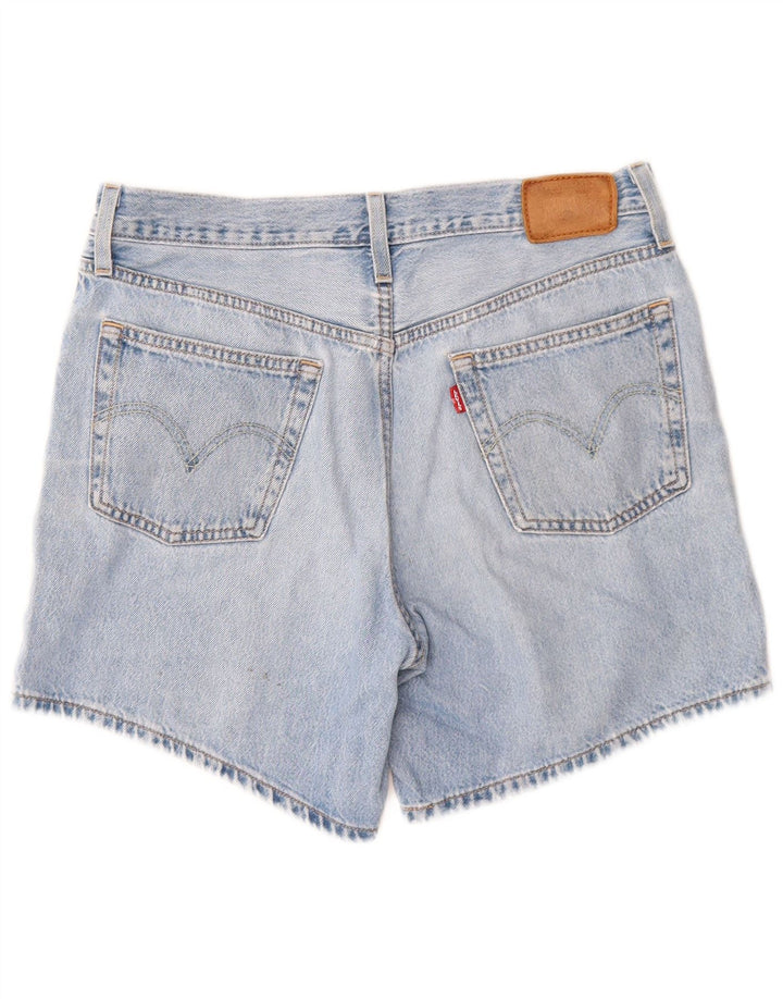 Pantaloni scurți Levi's din denim pentru femei W28, bumbac albastru mediu