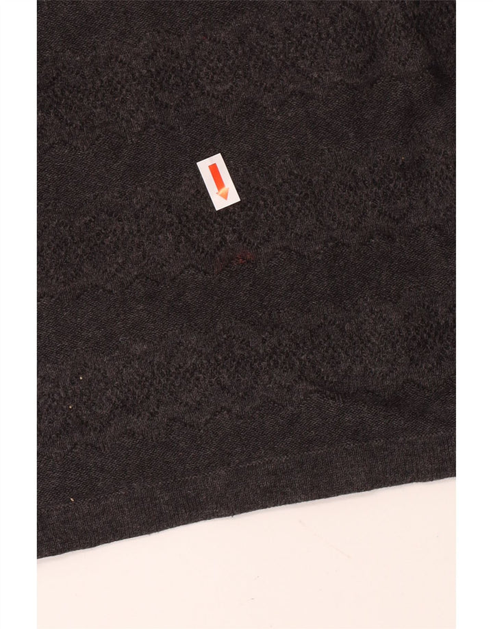 Fusta mini pentru femei Fat Face cu talie înaltă UK 16 mare W30 bumbac gri Clasic