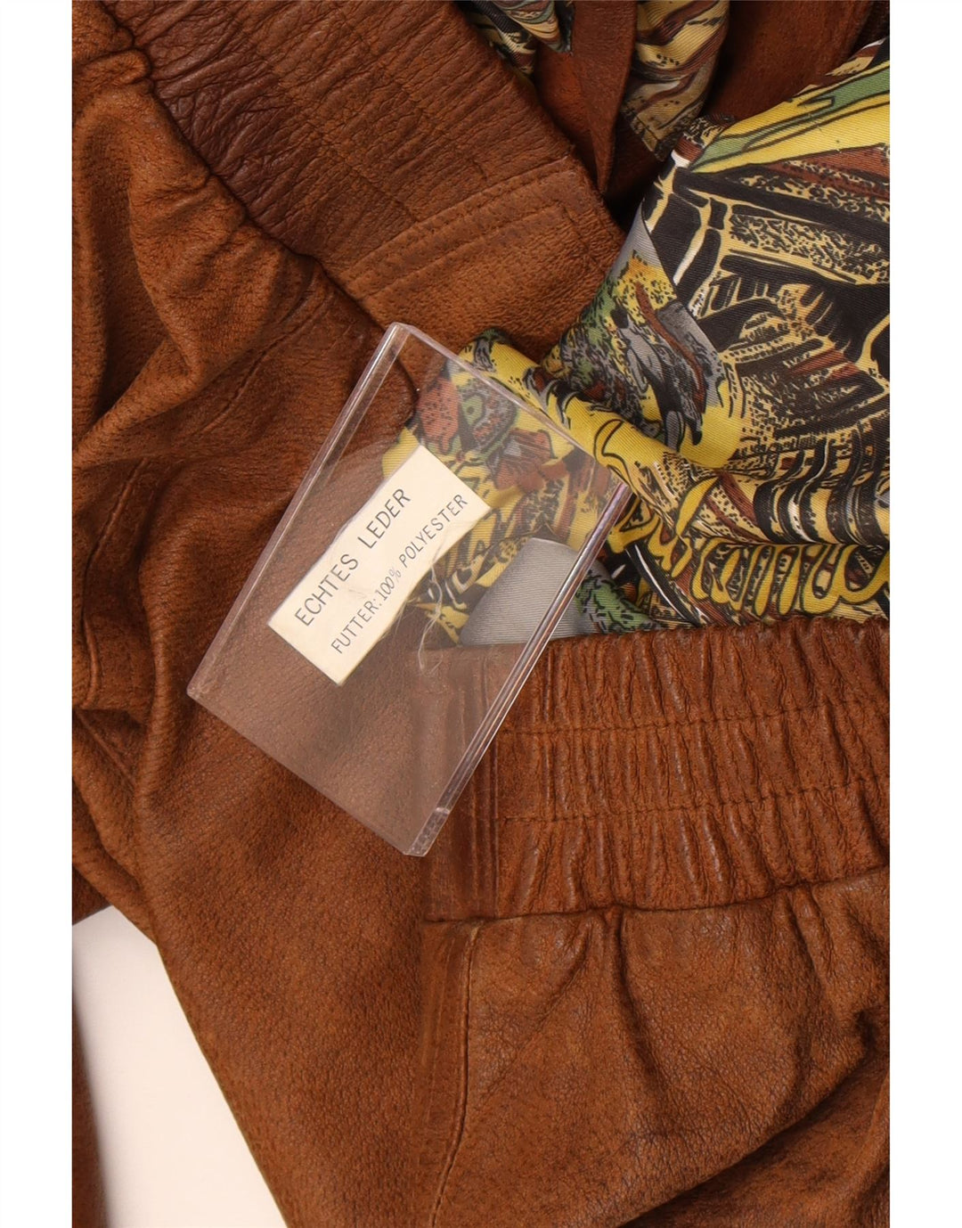 Jachetă de piele vintage pentru bărbați UK 42 XL din piele maro