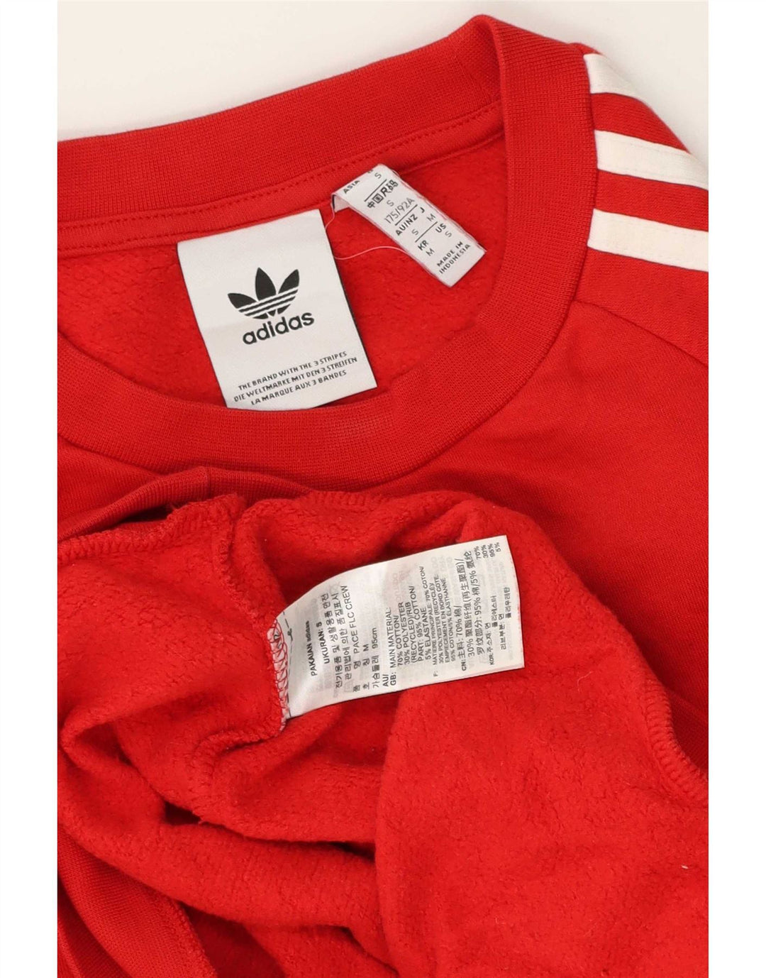 Hanorac grafic pentru bărbați Adidas Jumper mic, roșu, bumbac