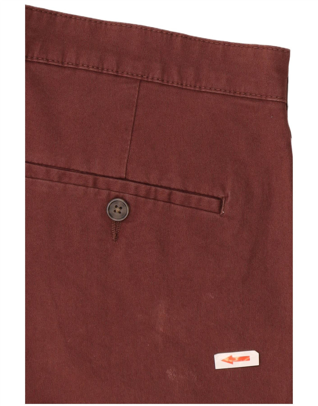 Pantaloni scurți chino pentru bărbați Marks & Spencer W32 Bumbac Burgundy mediu