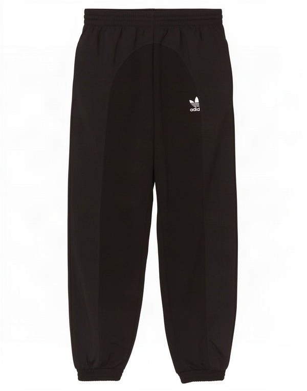 Pantaloni de trening Adidas pentru femei Joggeri UK 8 Poliester negru mic